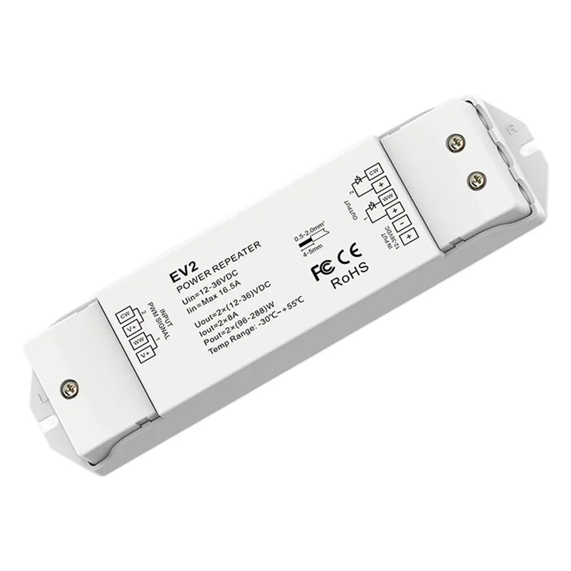 

EV2 2CH * 8A 12-36VDC CV ретранслятор питания 2-канальный/ШИМ-сигнал вход/постоянное напряжение выход/3 кВ оптоэлектронная изоляционная Светодиодная лента