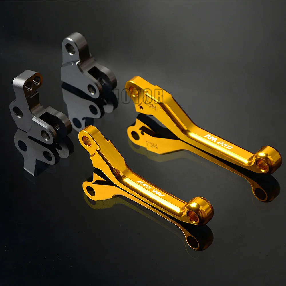 Фото Для Suzuki RM250 RM 250 1996-2008 2007 2006, алюминиевый мотоцикл с ЧПУ, грязевой питбайк, мотокросс, поворотный тормоз, рычаги сцепления №3