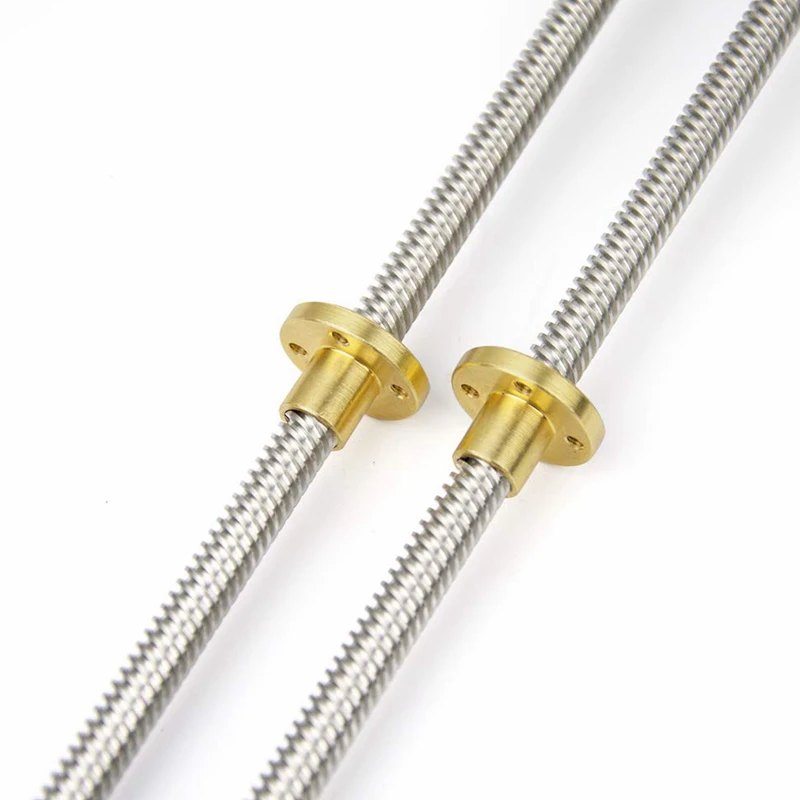 Свинцовый винт для 3D-принтера 8 мм шаг 2 вывод 200 250 300 350 400 450 500 с гайкой Reprap