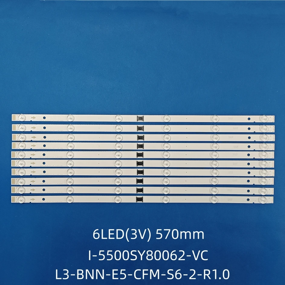 Фото Светодиодные ленты подсветки для KD-55X8000H KD-55XH8096 KD-55XH8196 I-5500SY80062-VC YSAS055CN001 LM41-01056A LM41-01022A №1