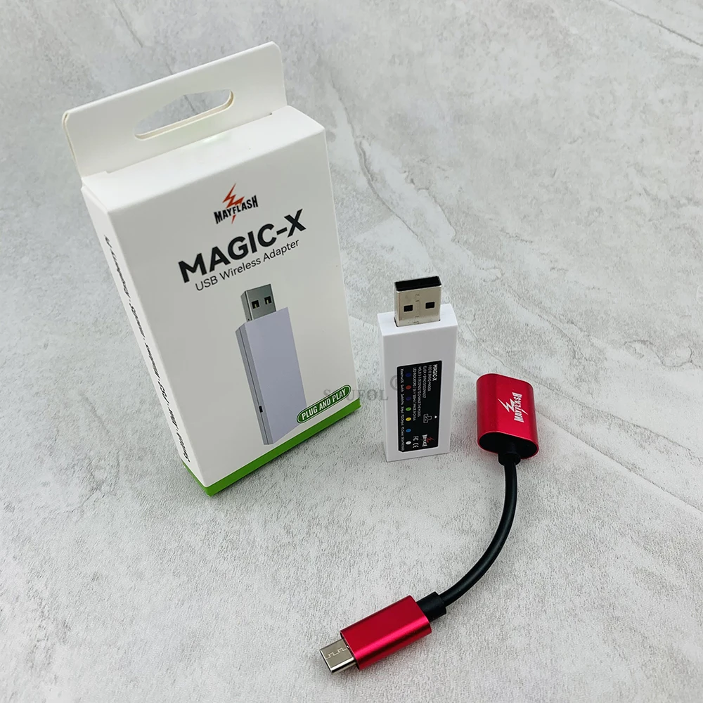 

Mayflash Magic-X USB Wireless Adapter for Switch/Xbox/PS3/Windows/MacOS/Raspberry Pi/Steam/PS Classic/NeoGeo/SEGA