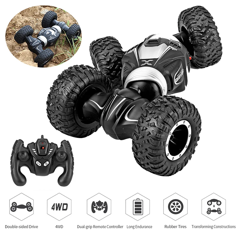 

Off Road Buggy RC Car Radio Control 2.4GHz 4WD Desert 1:16 Car Double-side Drive Twist Cars High Speed Climbing RC Car Kid Toy
