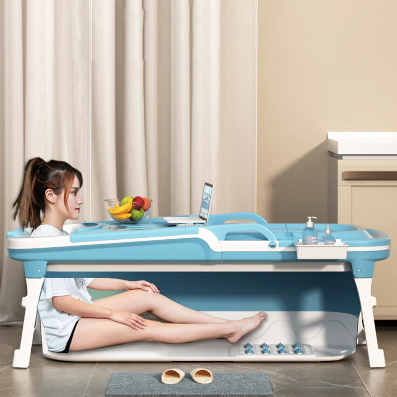 

Foldable Bath Tub Adults Spa Collapsible Mobile Bath Bucket Sauna Portable Body Works Vasca Da Bagno Bath Products YYY25XP