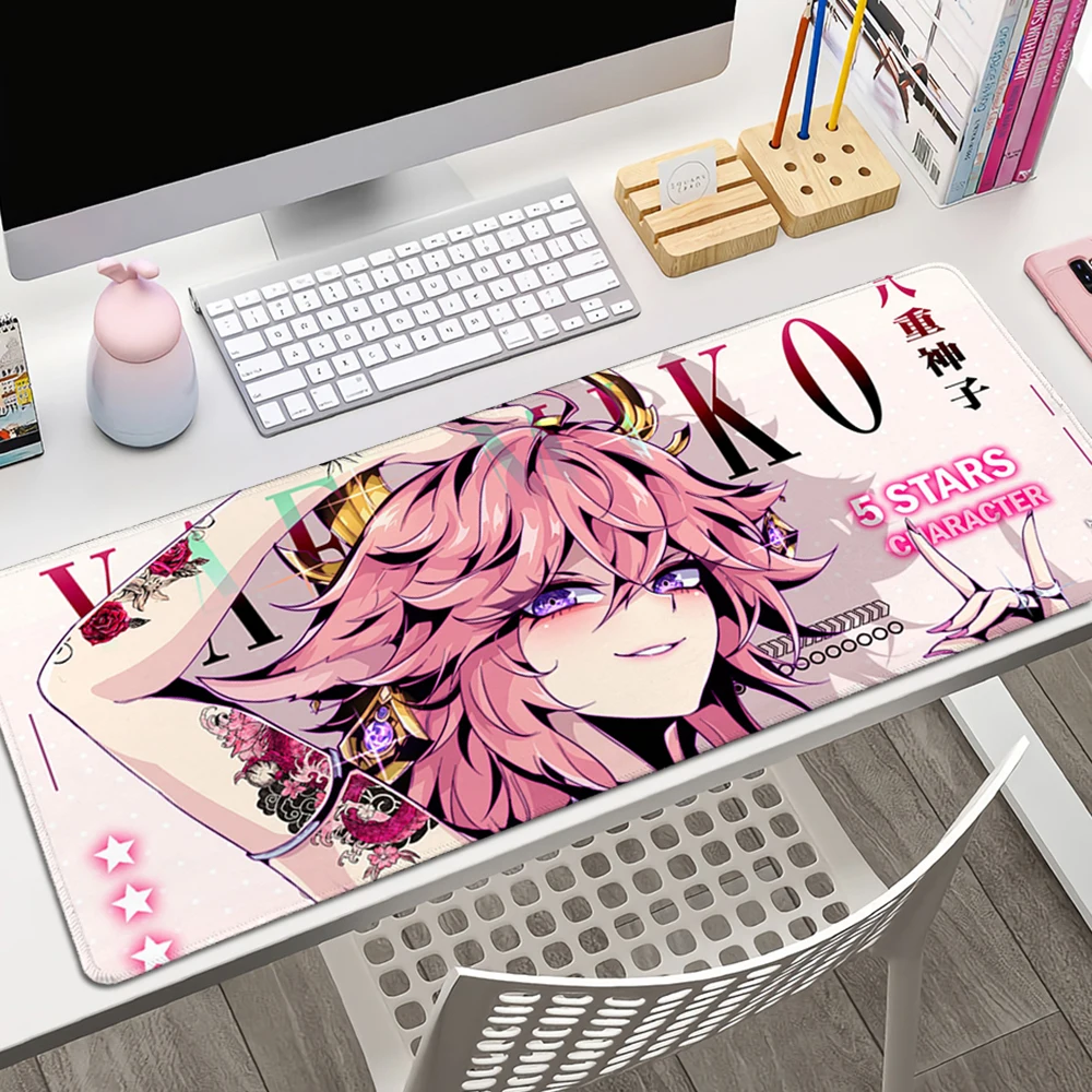

Fashion Personality Genshin Impact INS Tide Big Desktop Desk Mat Kawaii Gaming Accessories Students Writing Pad For PC Desk Pad
