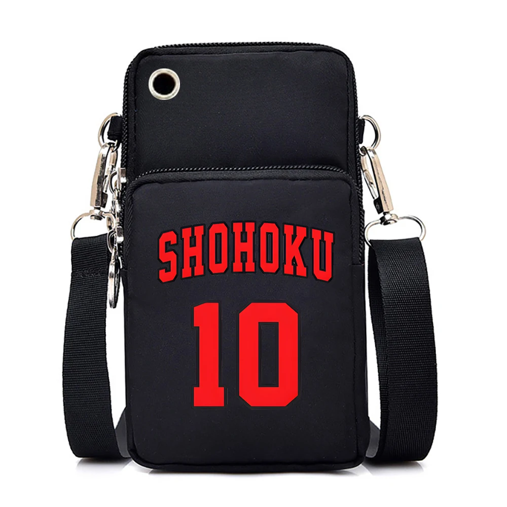 

Slam Dunk SHOHOKU Universal Phone Bags for Women Mini Portable Waist Pouch Mobile Phone Shoulder Holster Crossbody Bags Women