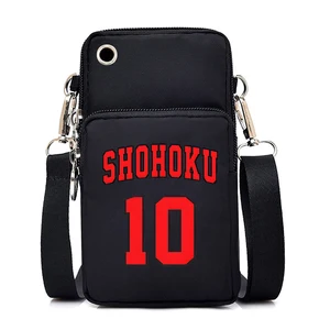 Slam Dunk SHOHOKU Universal Phone Bags for Women Mini Portable Waist Pouch Mobile Phone Shoulder Holster Crossbody Bags Women