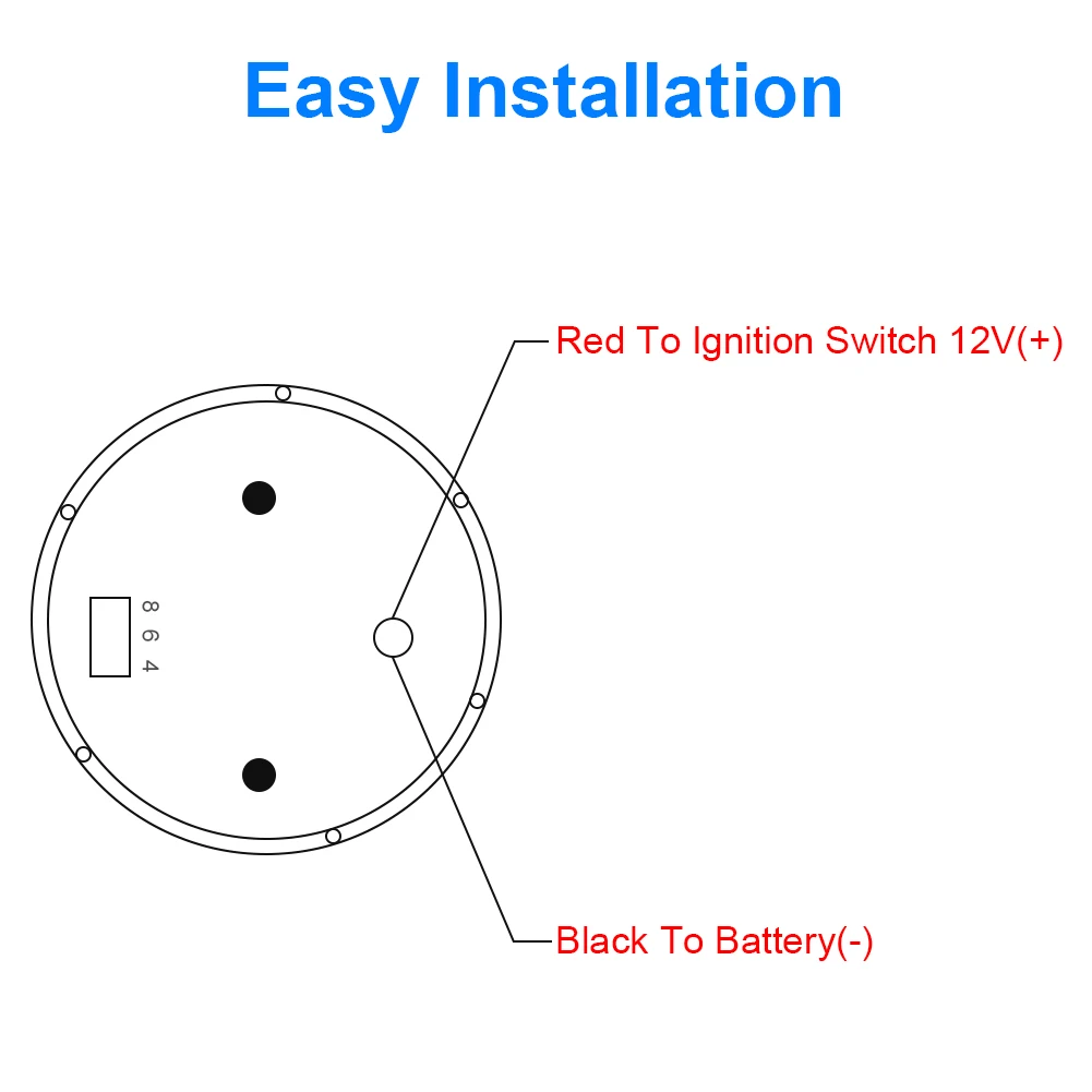 Цифровой Автомобильный Манометр Масла 0-150 Фунтов На Квадратный Дюйм 2 Дюйма 52 Мм
