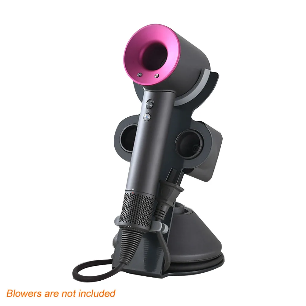 

Professional Bathroom Organizer Space Saving Hair Dryer Holder Punch Free Desktop Stand Wear Resistant Magnetic Solid
