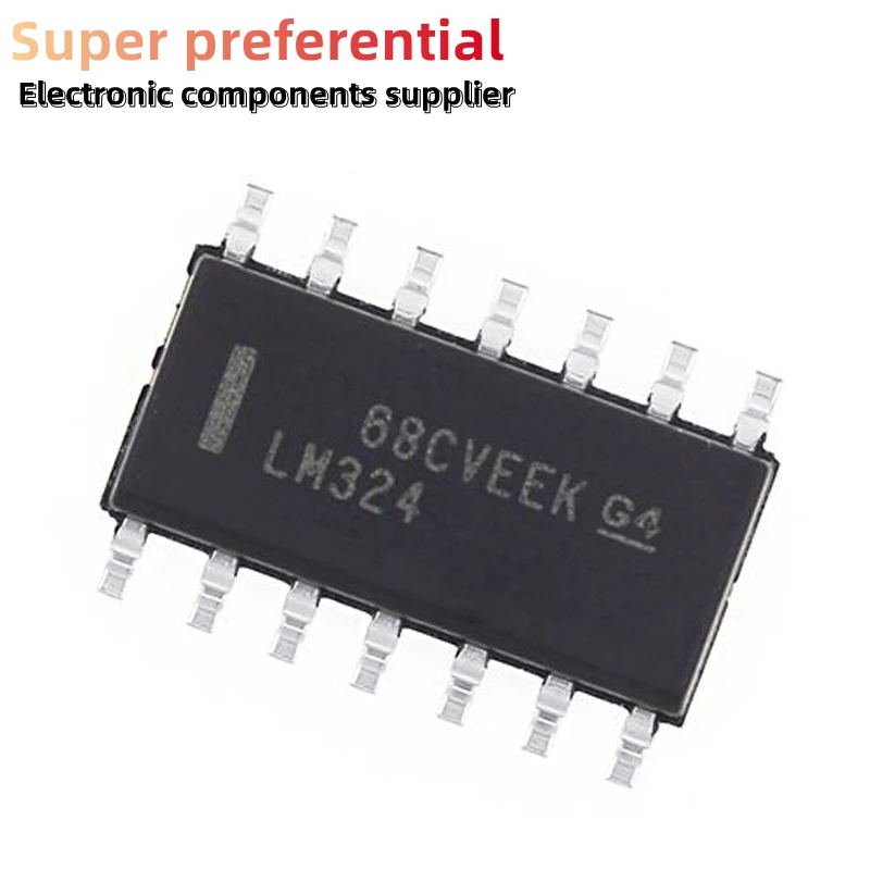 10 шт. LM324 LM324D SOP14 LM324DR SOP 324 SOP-14 SMD новый и оригинальный чипсет IC |