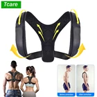 Регулируемый Корректор осанки для спины и плеч Tcare, Корректор осанки, поддержка ключиц и позвоночника, реформирование тела, для дома и офиса, тренажерного зала, бандаж для верхней части спины и шеи