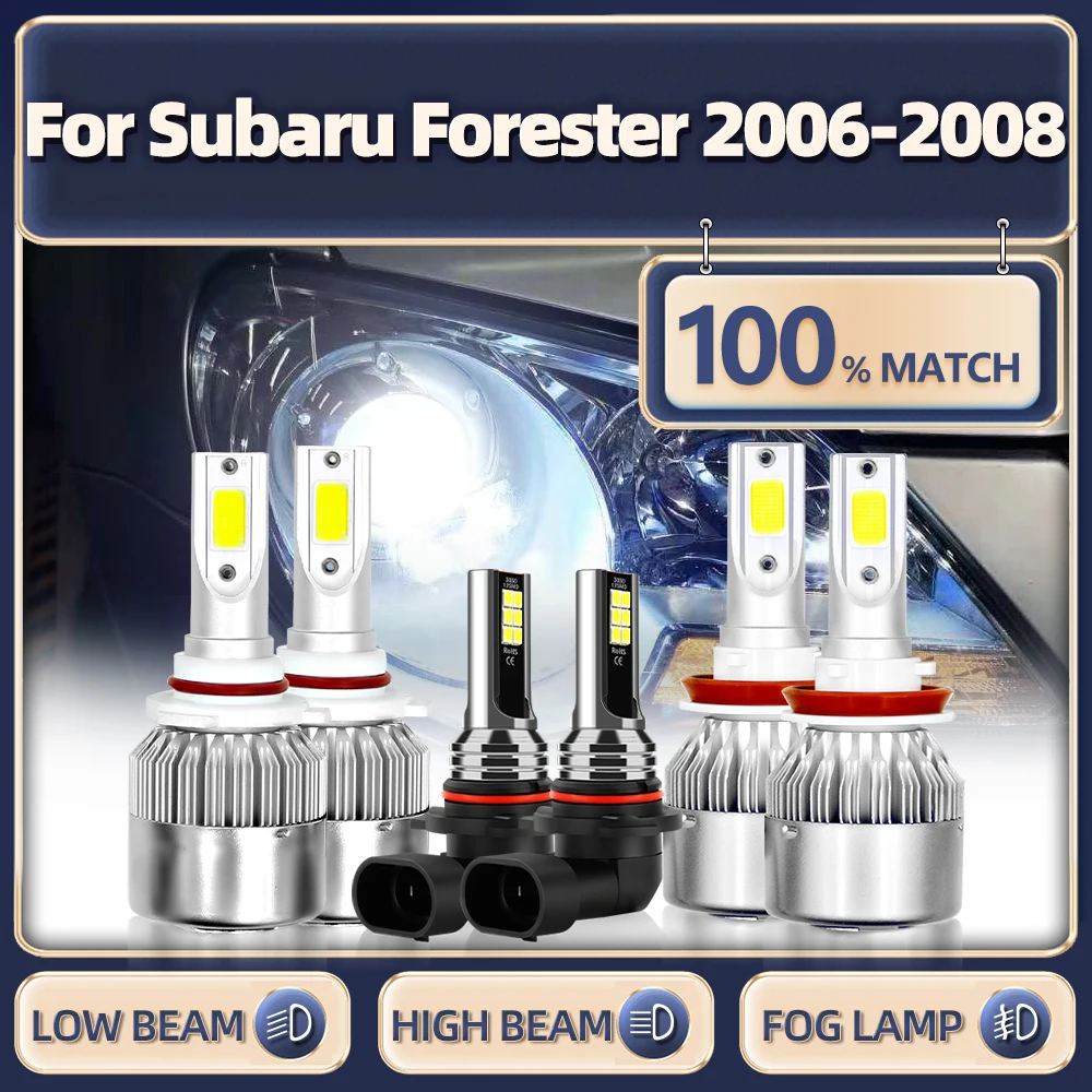 

Canbus LED Headlight Bulbs 360W 60000LM High Low Beam Car Lights 12V 6000K Auto Fog Lamp For Subaru Forester 2006 2007 2008