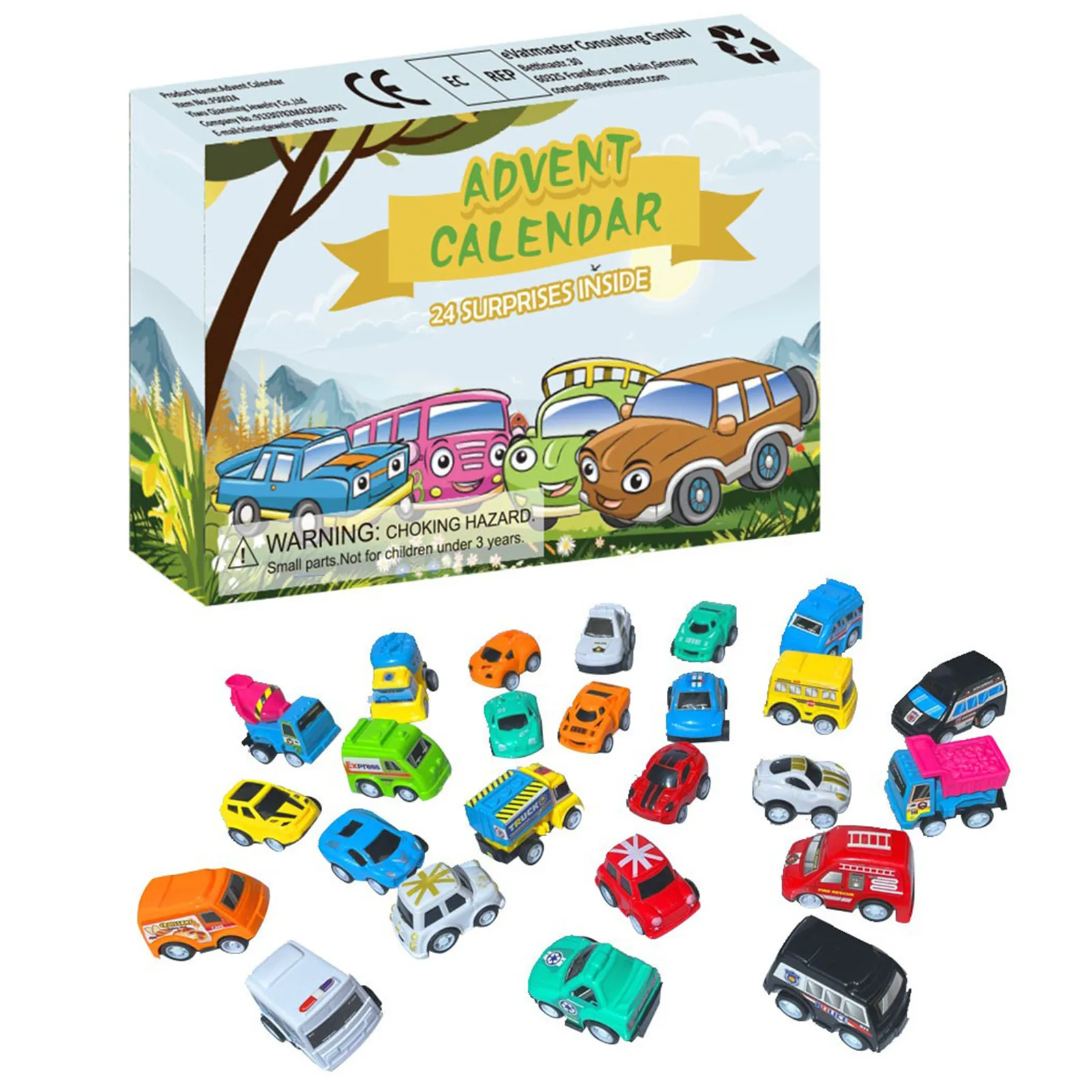 

Large Digital Timer Workout Junior Power Timer Calendar Calendar Toy 24Pcs 2021 Car Toys Different Advent Countdown Education