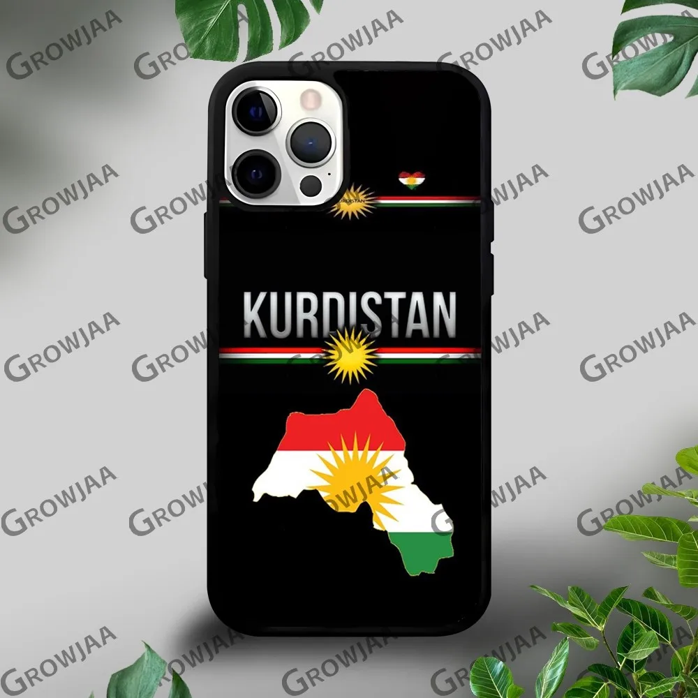 Чехол для телефона с флагом Курдистана iPhone 16 15 14 13 12 11 Pro Xs Max Mini Plus Celulares Hard Funda