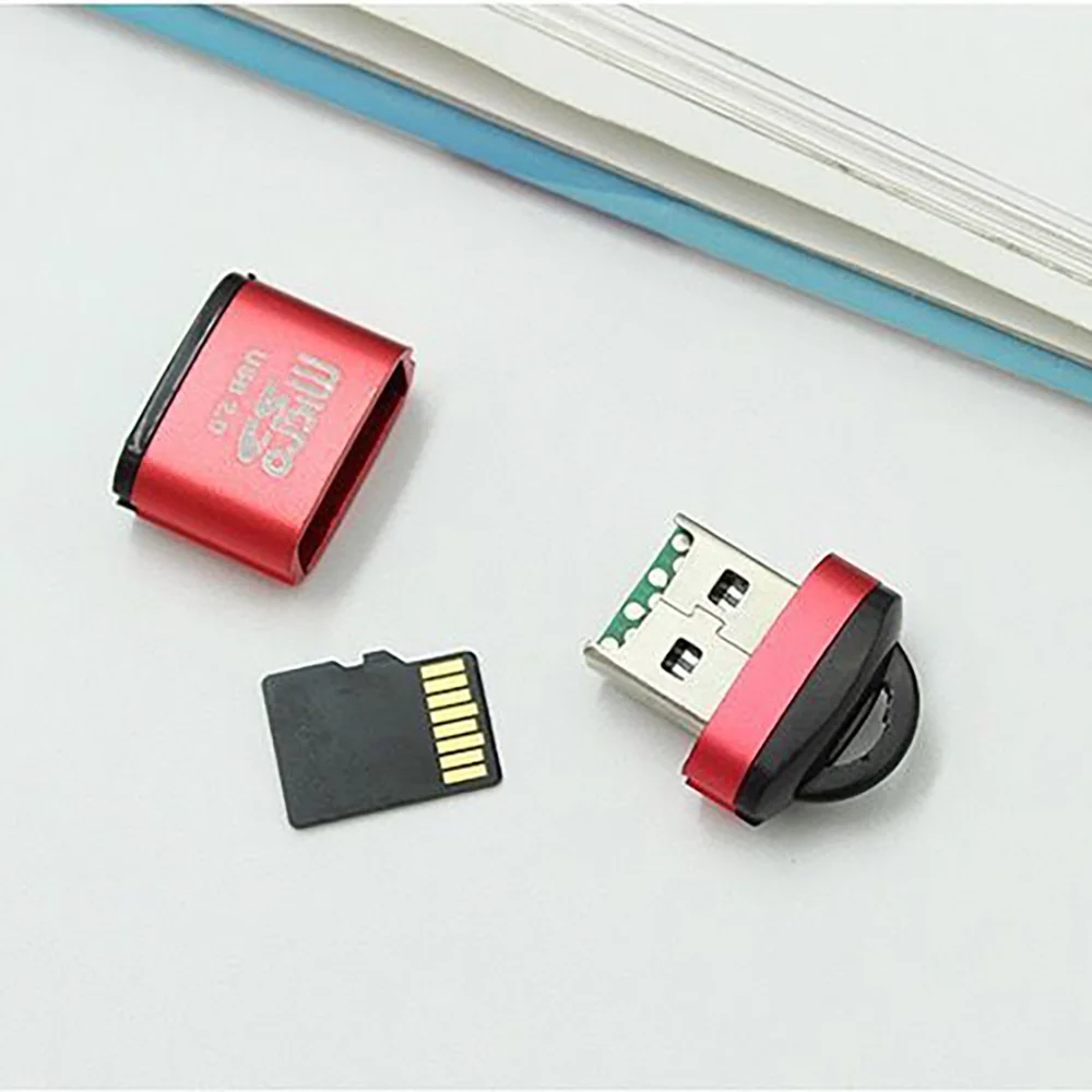 

USB Micro SD TF кардридер из алюминиевого сплава, USB 2,0 адаптер, устройство для чтения карт памяти, универсальный ноутбук t-flash Card