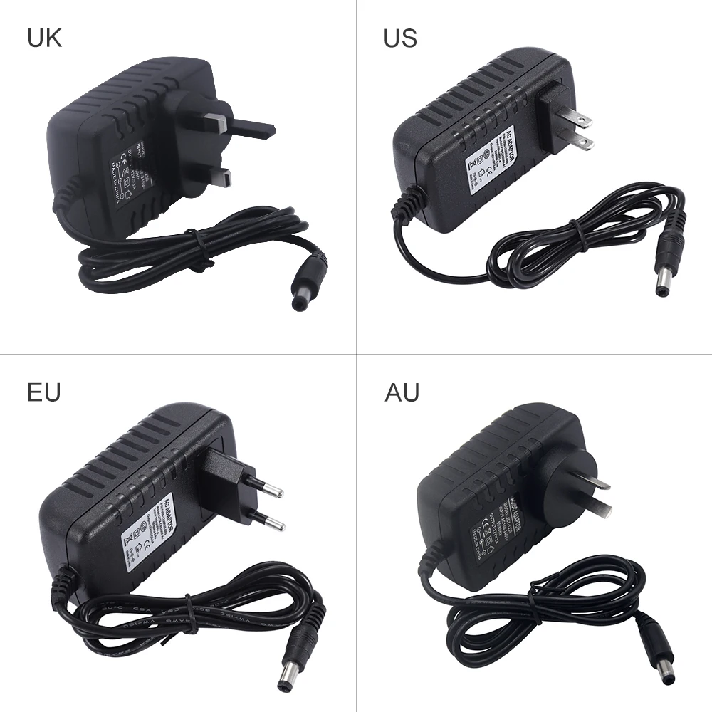 

Led Accessories RGB Led Strip Power Adapter 12V 3A 5A EU/US/UK/AU Plug Power Supply Adapter and 24/44 Key Remote Controller