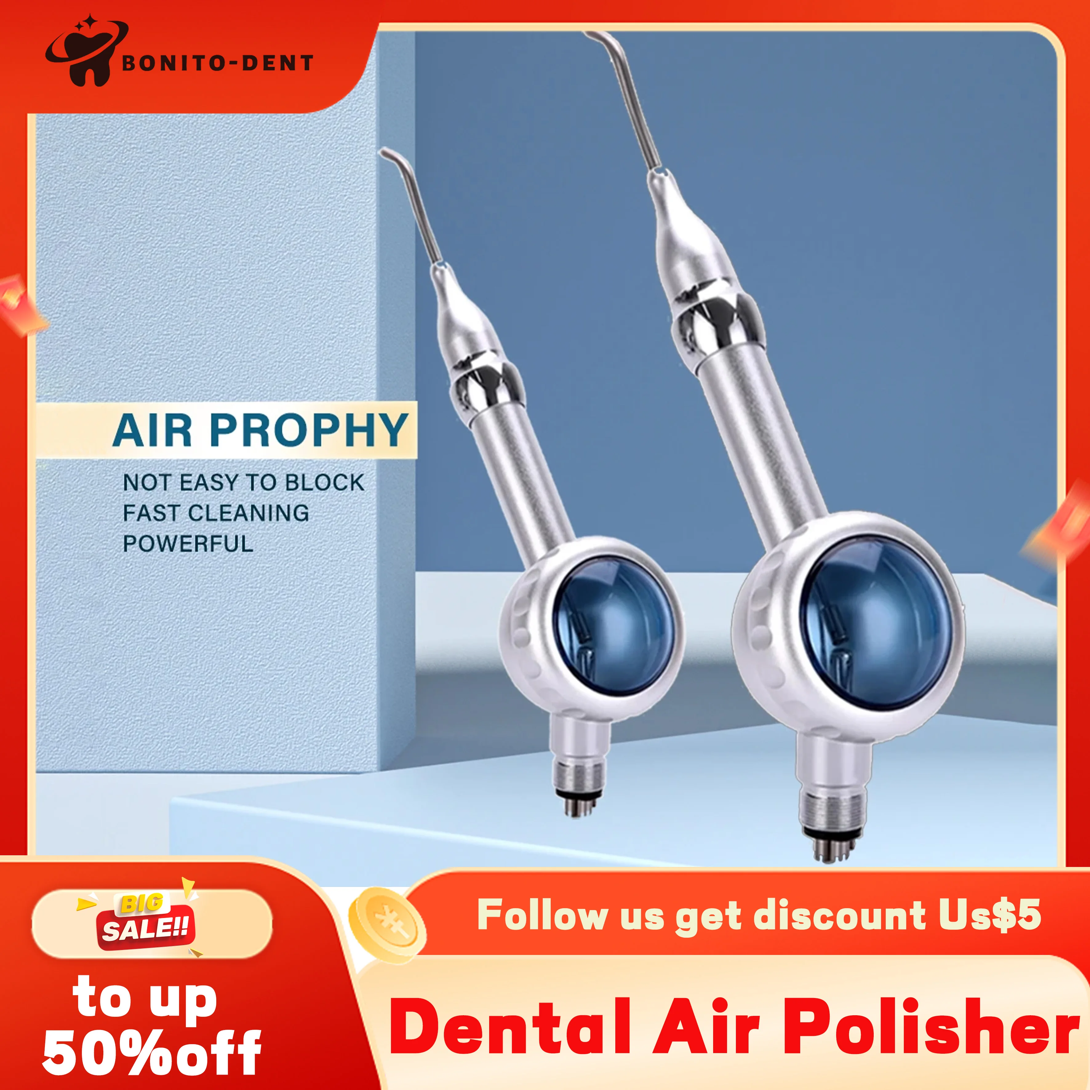 Стоматологический наконечник Air Prophy спрей-полировщик AirJet 1S пескоструйная