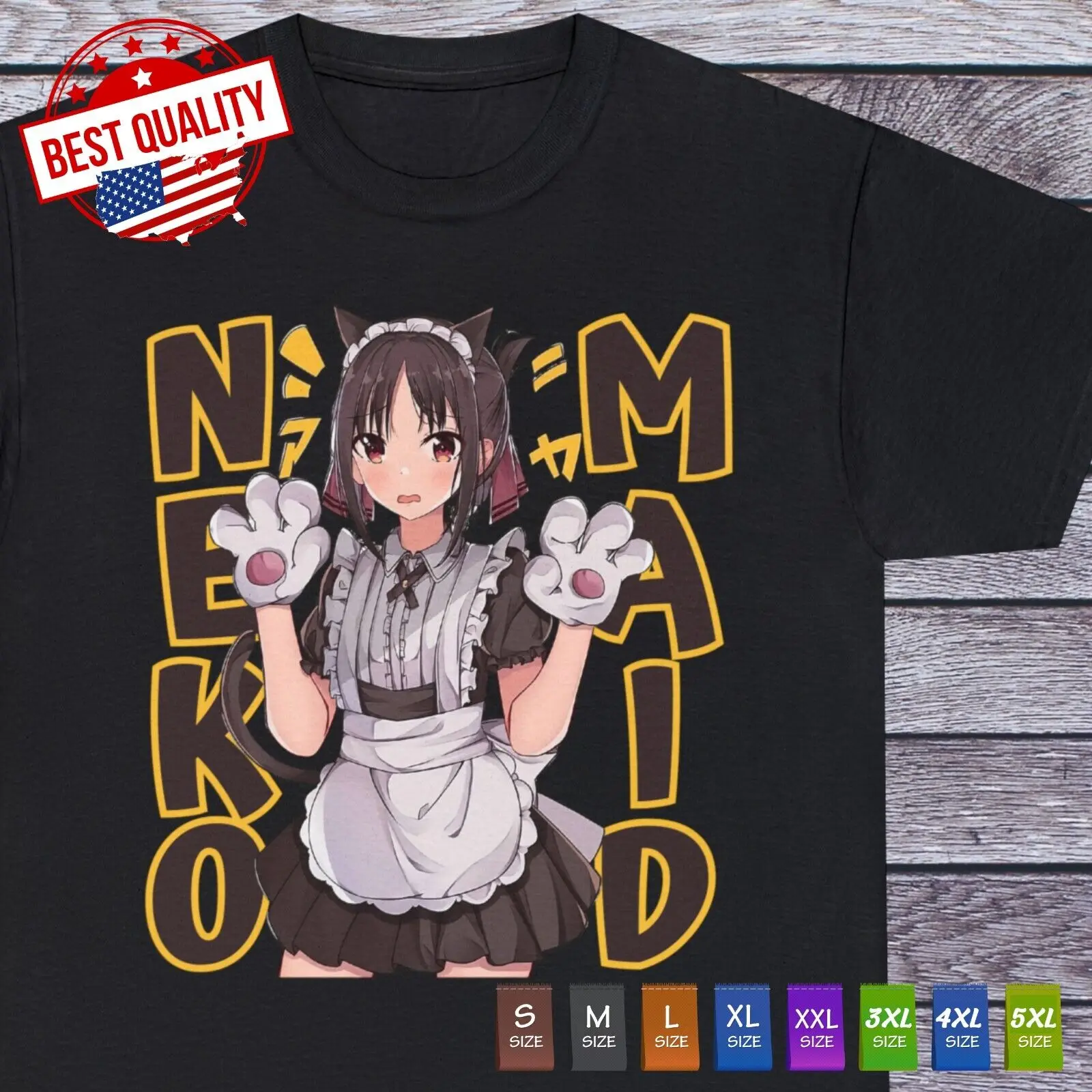 Футболка Waifu Girl Kaguya Sama Ecchi Kawaii Maid Аниме Cute манга японская футболка
