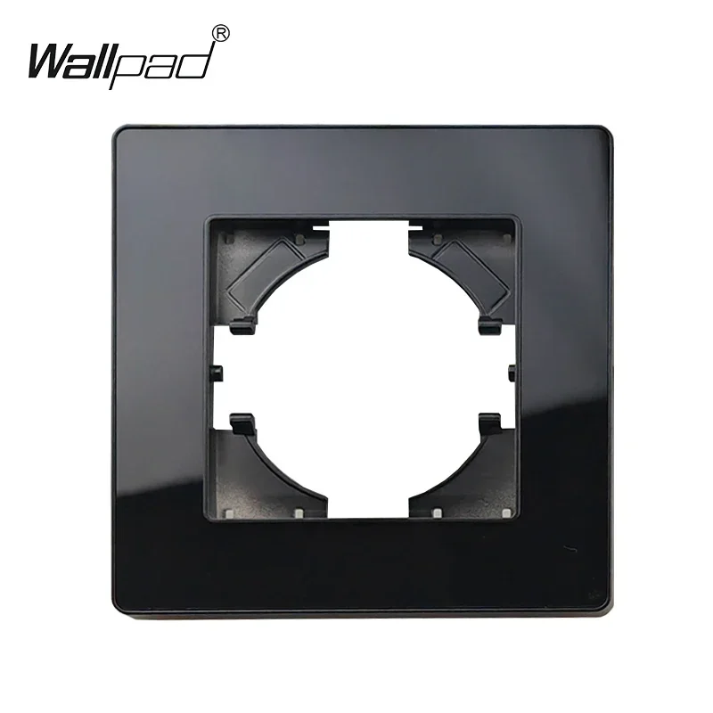 

Черная акриловая стеклянная панель ЕС, детали для самостоятельного изготовления, настенная панель, ТВ CAT6, розетки USB TypeC, розетка 1, 2-полосный выключатель света