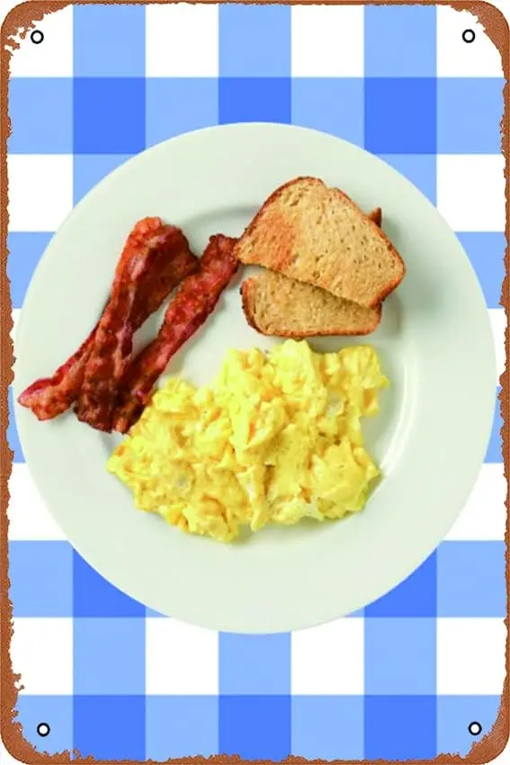 Ron Swanson Плакат для завтрака Оловянная металлическая вывеска в стиле ретро