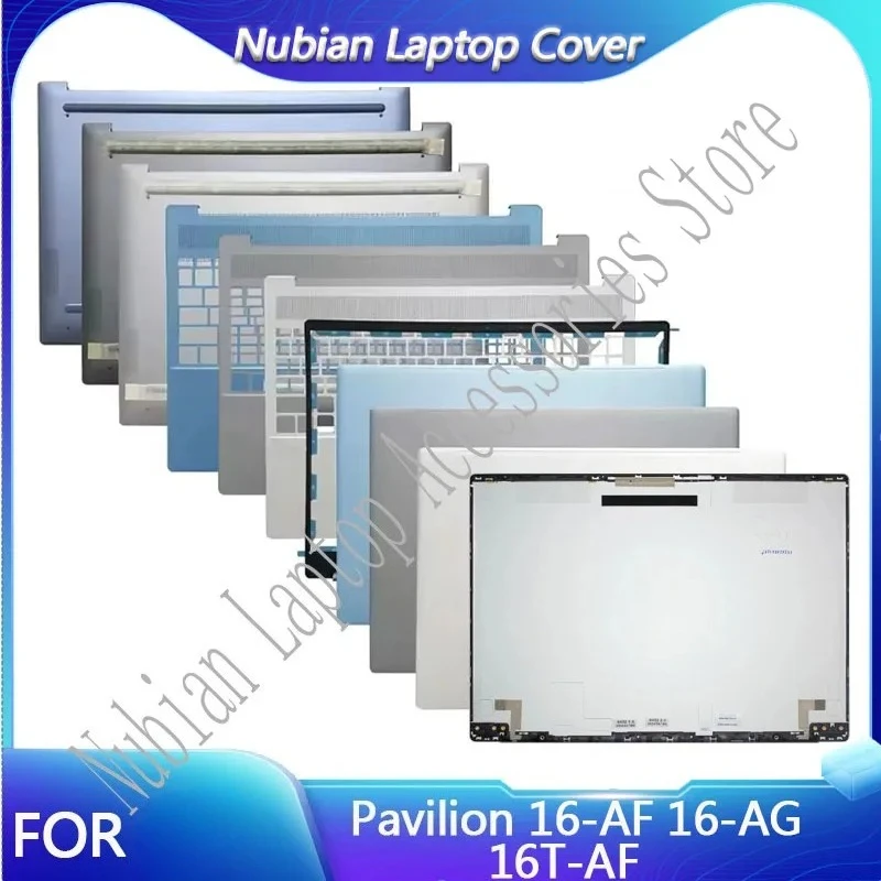 Фото Для ноутбуков Pavilion 16-AF, 16-AG, 16T-AF: задняя крышка экрана, верхняя крышка корпуса с подставкой для рук, нижняя основа корпуса N94776-001 №1