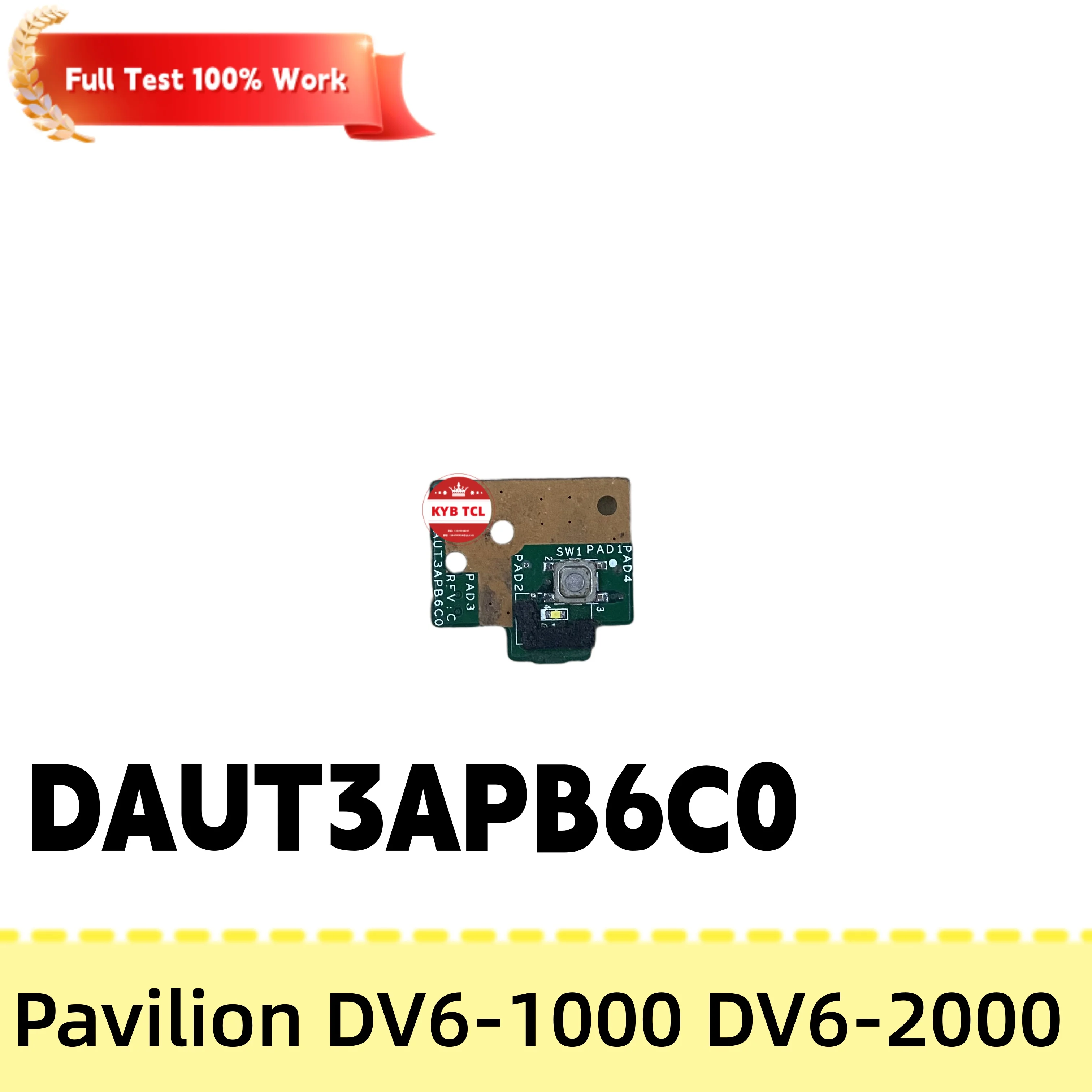 Фото DAUT3APB6C0 DAUT3ACD6C0 DAUT3ATB6C0 DAUT3AAB6C0 Плата оптического привода DVD, USB-плата, плата кнопки питания, аудиоплата для HP Pavilion DV6-1000, DV6-2000, DV7-2000, DV7-3000 №4