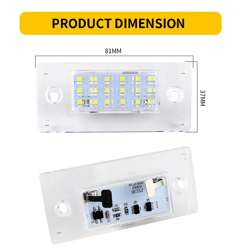 2 шт. Бесплатная ошибка светодиодный задний фонарь номерного знака для A4 B5 S4 RS4 Avant