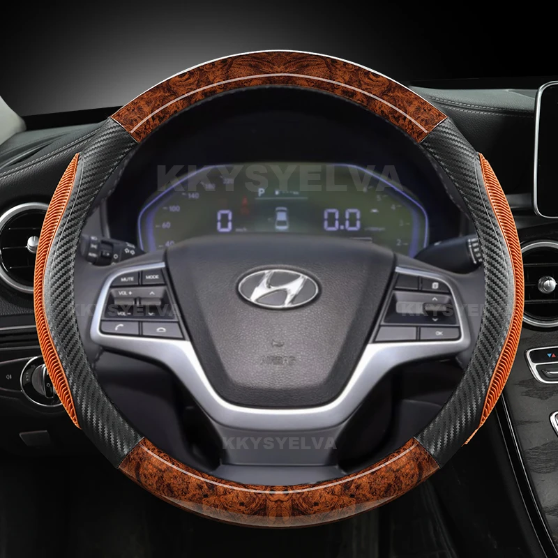 

Искусственное дерево красного дерева для Hyundai Elantra 4 2016 - 2018 Solaris 2017 Accent Verna 2018, автомобильные аксессуары