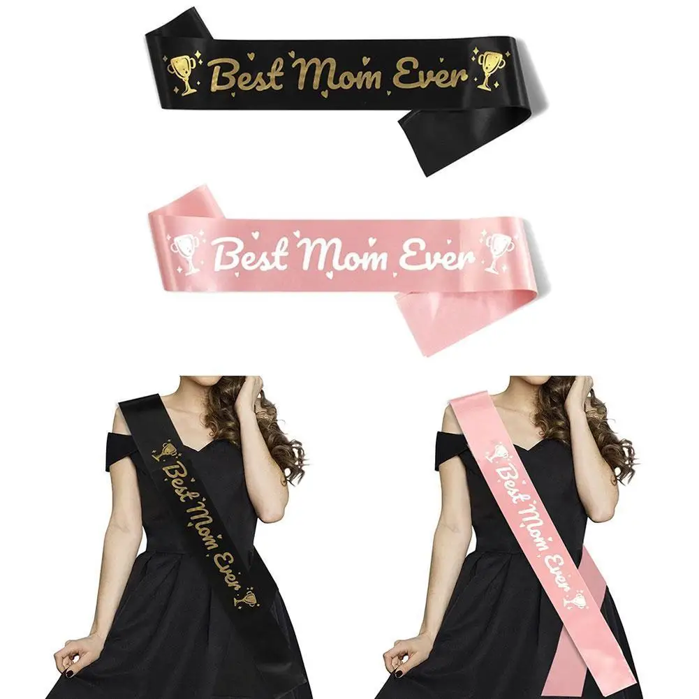 

Happy Mother's Day Sash Best Mom Ever Sash Mother's Day Decoration Gift For Mom