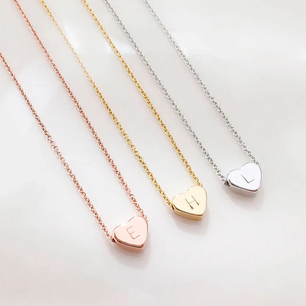 Personality Customized Women's Necklaces For Girls and Children Stainless Steel Letter Love Pendant Necklace Girlfriend Gift