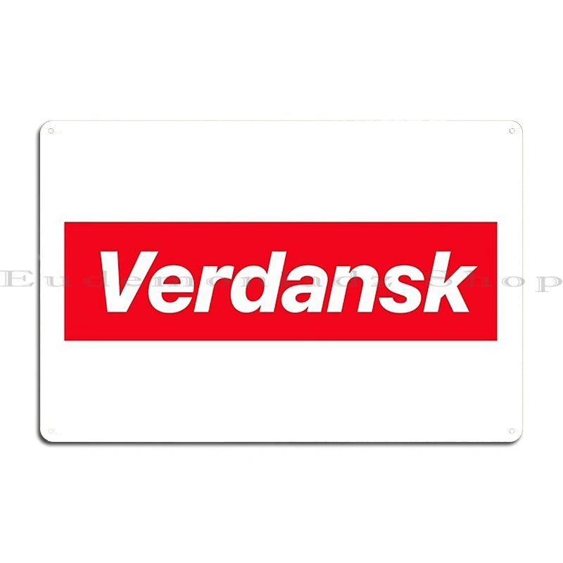 Verdansk металлическая табличка плакат Настенный декор персонализированный