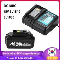 bl1860 18v 4 0ah replacement battery for makita 18v battery bl1830 bl1850 bl1840 bl1845 bl1815 lxt 400 cordless power tool