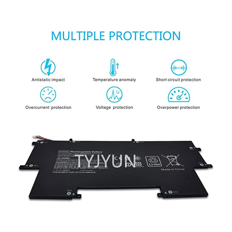 ApexWay 7.7V 38wh New E004XL Laptop Battery For HP EliteBook Folio G1 EO04XL 827927-1B1 828226-005 827927-1C1 HSTNN-I73C