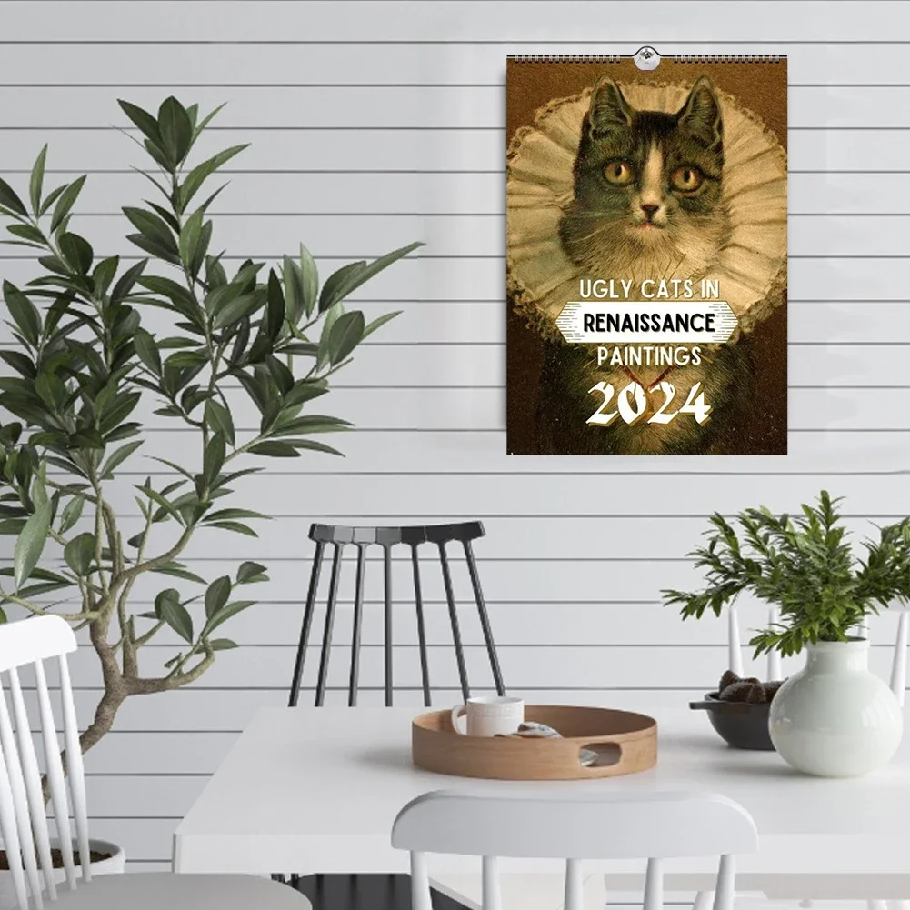 Настенный Календарь С Милыми Кошками Планировщик На 12 Месяцев 29x21 См Идеальный