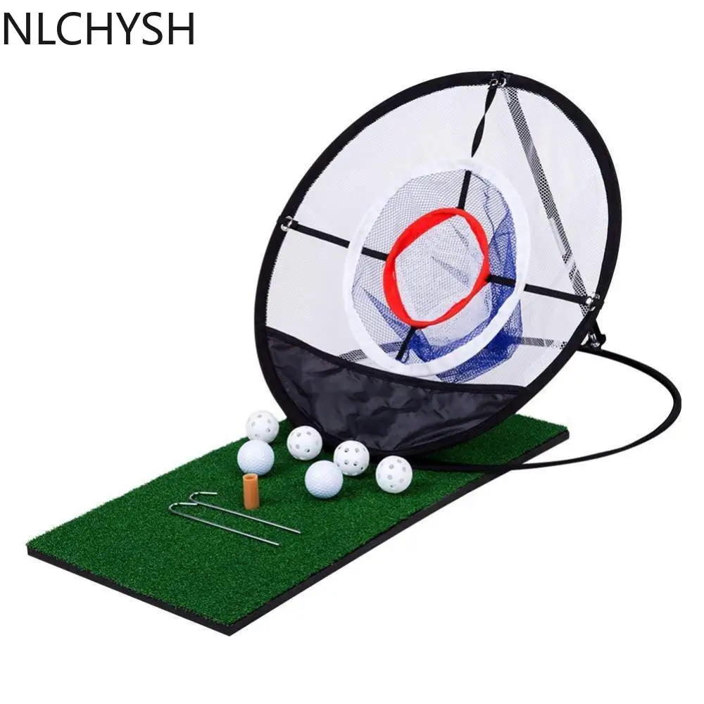 Portable Adult Children Golf Training Hitting Net Indoor Outdoor Chipping Pitching Pop Up Cages Easy Practice Aids Mats Гольф