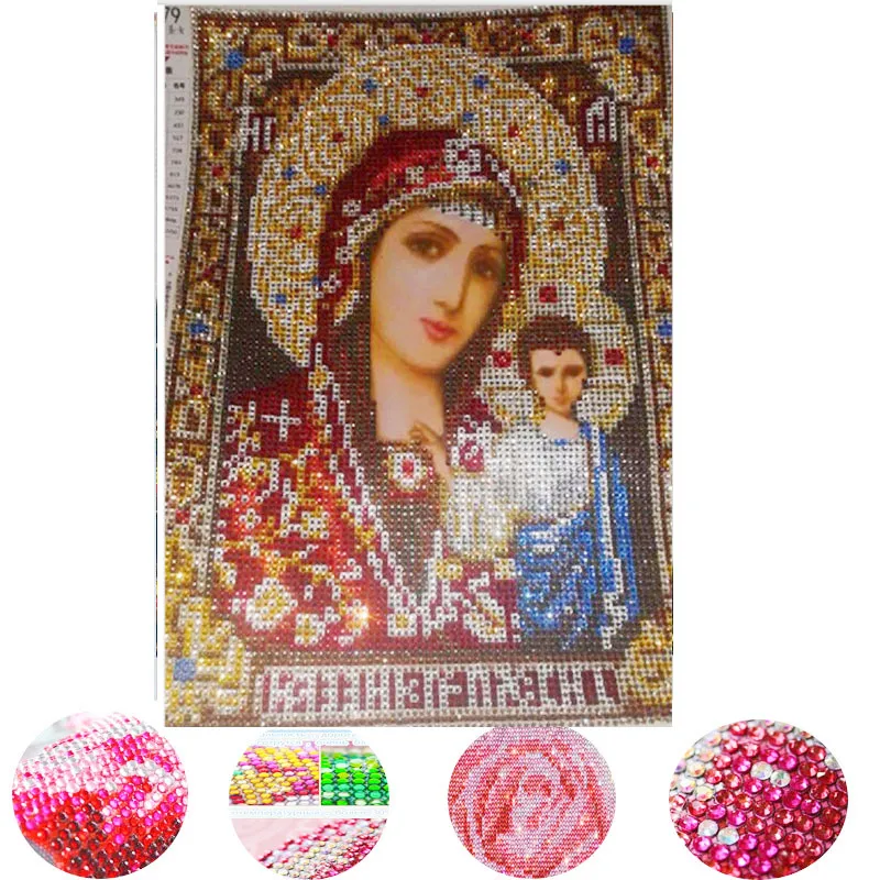 2016 Новый алмазный кристалл L для сверления круглой яркой полной картины, размер 30x40 см.