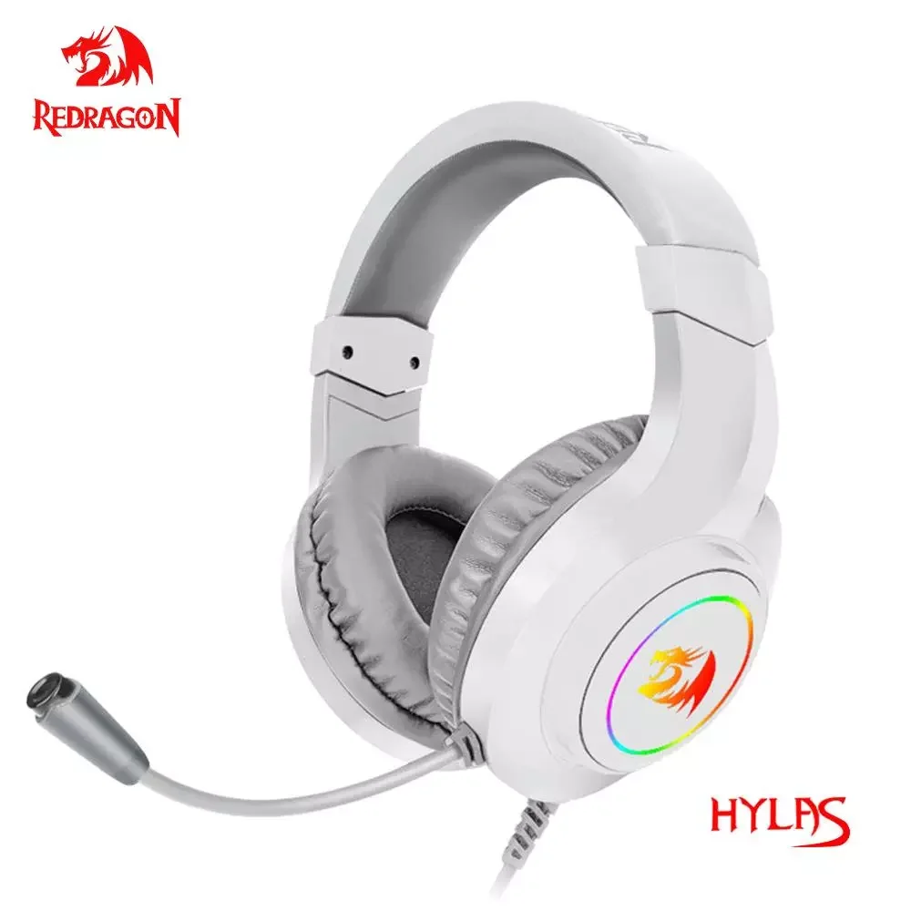 

Redragon HYLAS H260 RGB gaming Headphone,3.5mm Surround sound Computer headset Earphones Microphone for PS4 Switch Xbox-one