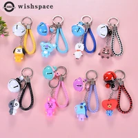 pop animal cartoon key chain lovely woman bag accessories the new 2022 korean metal color fine or fashion model number function