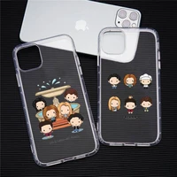 cartoon funny clip art friends tv show phone case transparent soft for iphone 12 11 13 7 8 6 s plus x xs xr pro max mini
