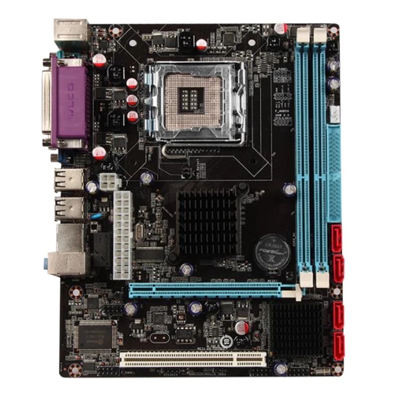 

G41 Dual Channel Computer Motherboard LGA 775 USB 2.0 Support 2XDDR3 Memory Slot 1Xcominterface Desktop Motherboard