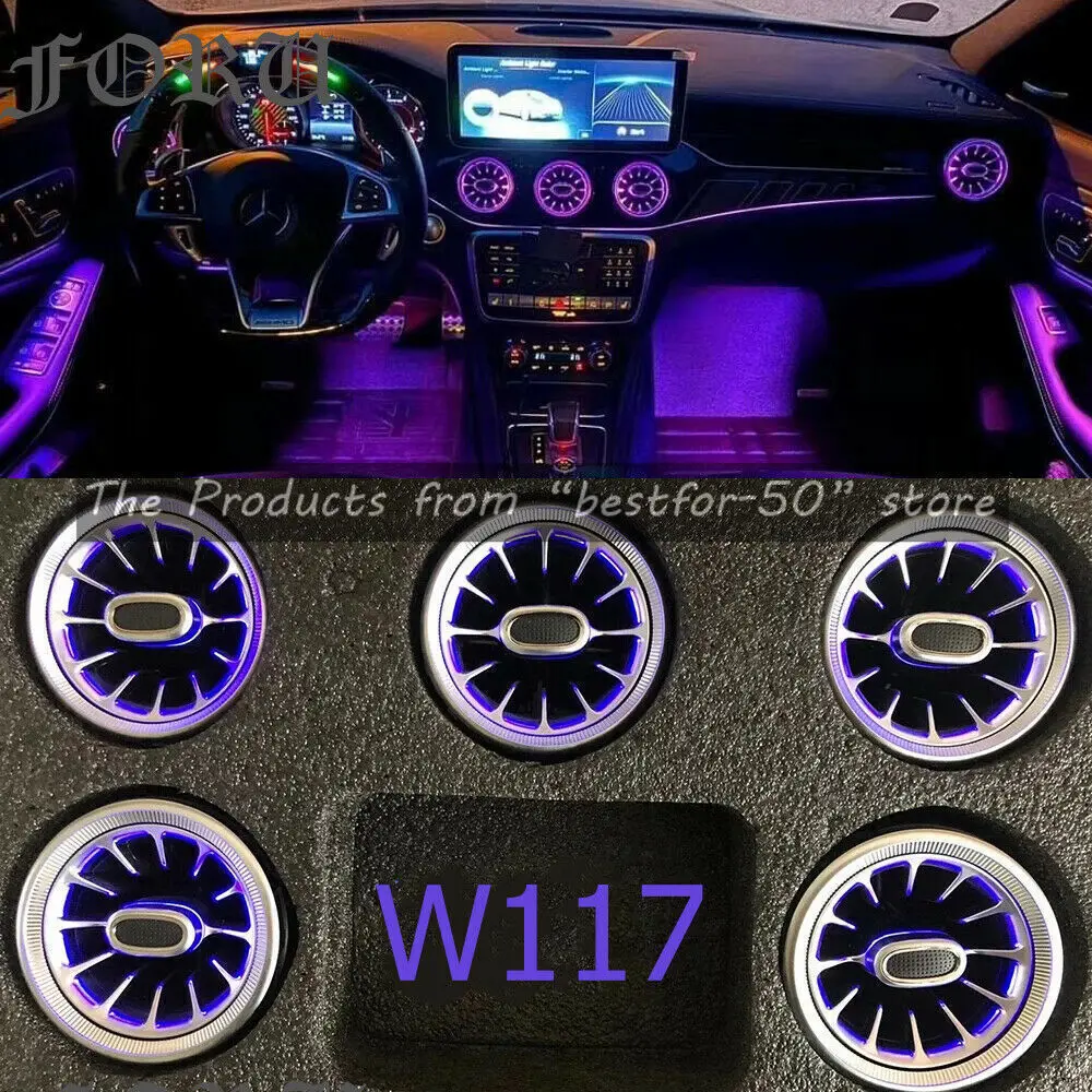 

For Mercedes-Benz CLA-Class W117 Air Vents Outlet Interior Parts Ambient Light