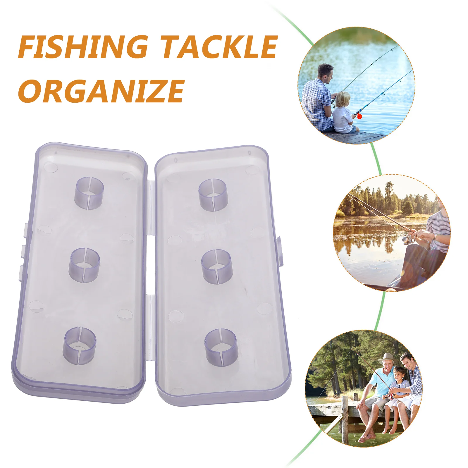 Ящик для хранения снастей 6 слотов рыболовных с доской лески и держателем отлично