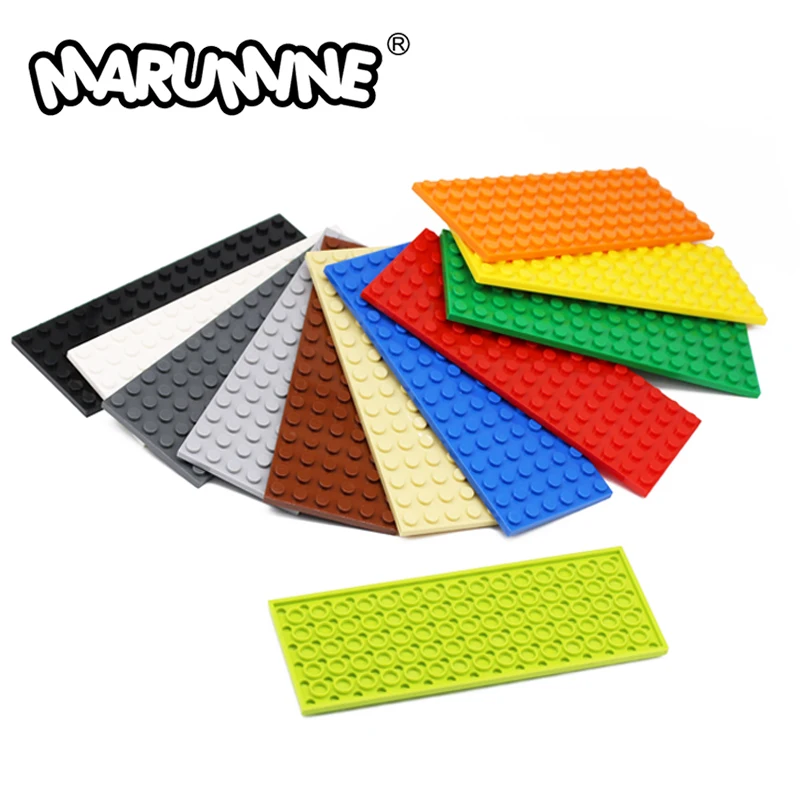 MARUMINE-placa Base de bloques de construcción, 3027, 6x16, 5 piezas, crear MOC, bloques de construcción clásicos, accesorios, piezas, placa Base