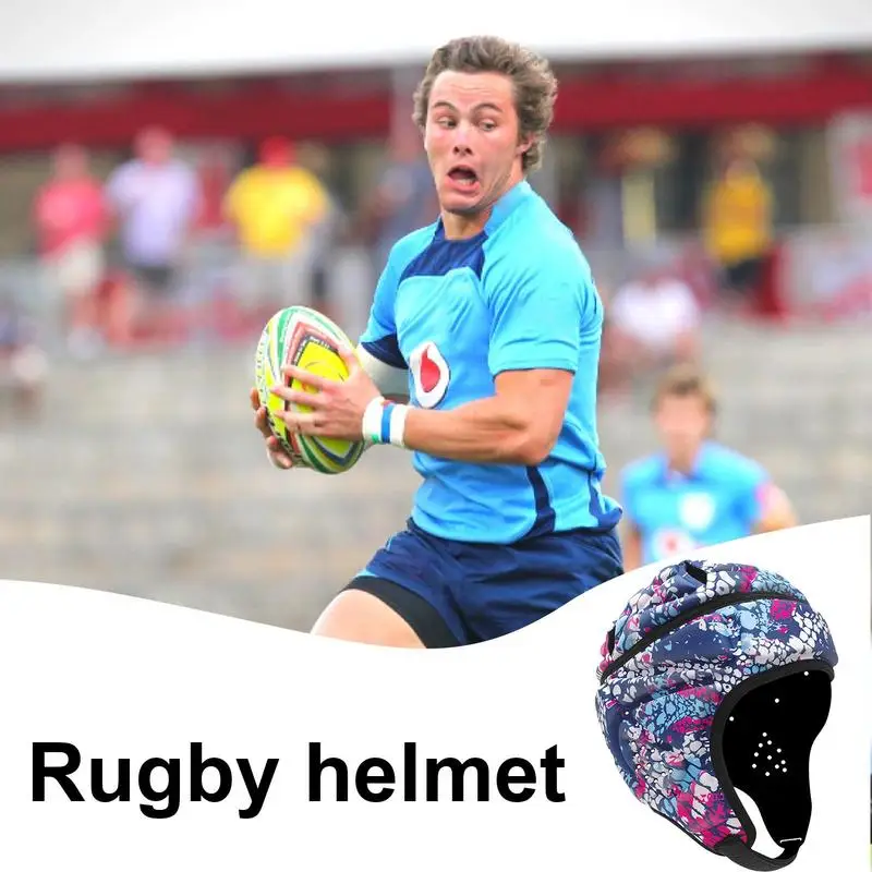 Professional Helmet Soft Padded Headgear Flaga Piłka nożna Dorośli Kask bramkarski Shell Headguards