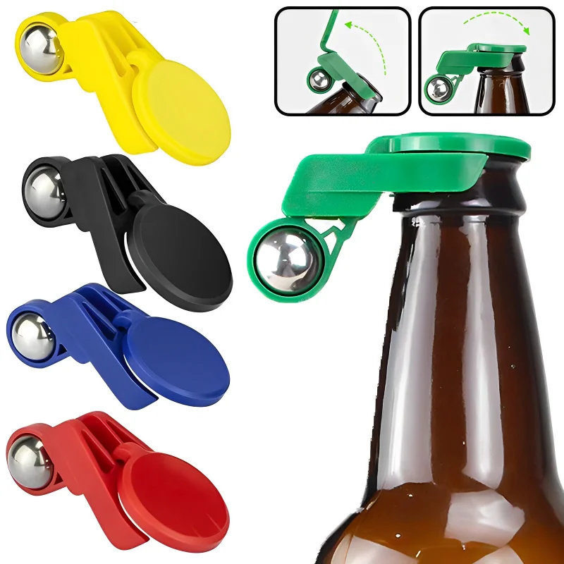 

5/1pcs Creative Fully Automatic Beer Bottle Opener Cap Catcher No Damage Glass Caps Wine Cap Opener Home Kitchen Supplies