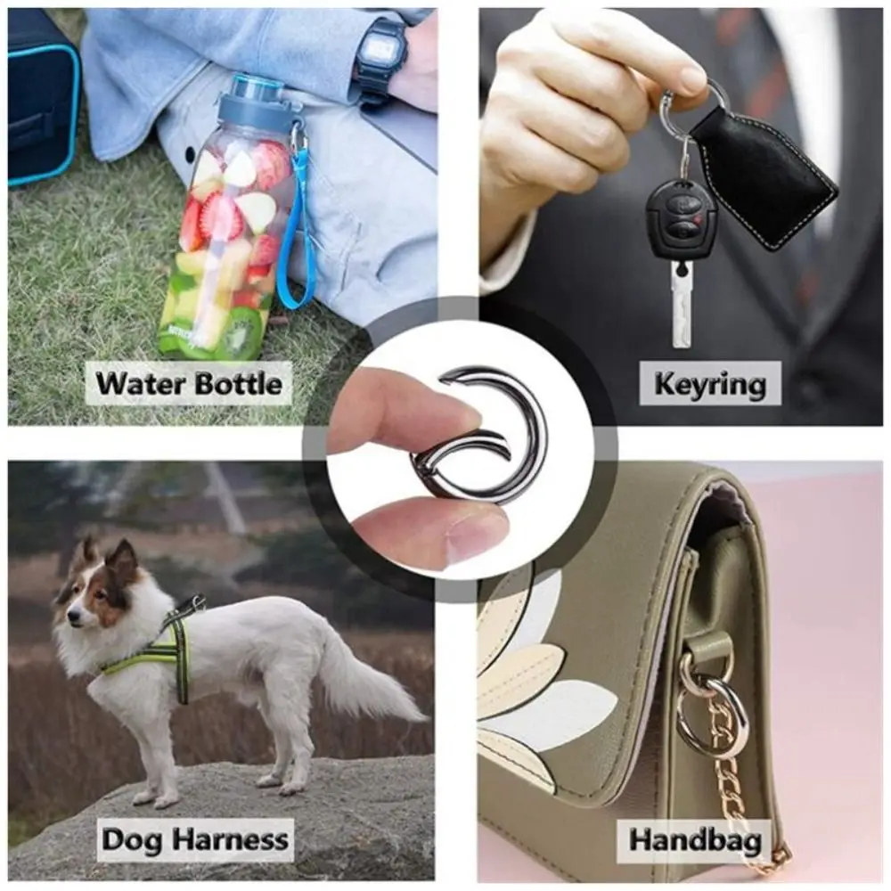 5 шт. Круглый карабин с пружинной застежкой 25 мм