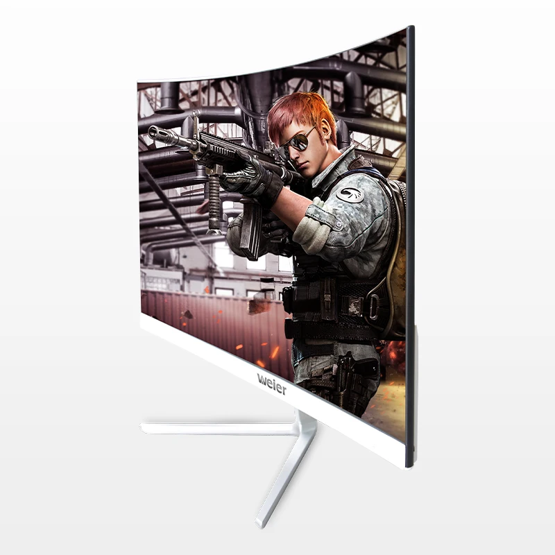 Weier 24-дюймовый Full HD 1080P игровой ПК МОНИТОР Настольный изогнутый монитор 144 Гц