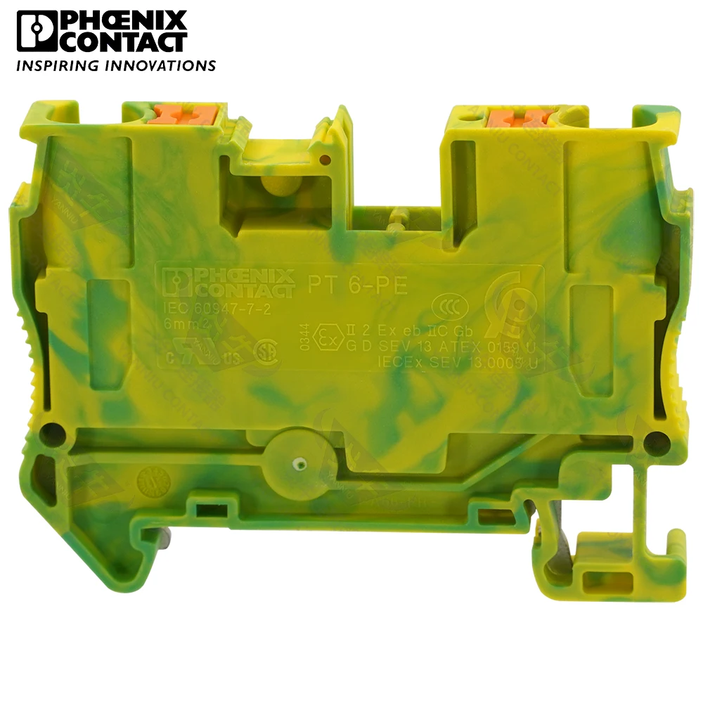 Phoenix Contact Push-in Desing Пружинный тип Din-рейка Бесвинтовые клеммные колодки с питанием