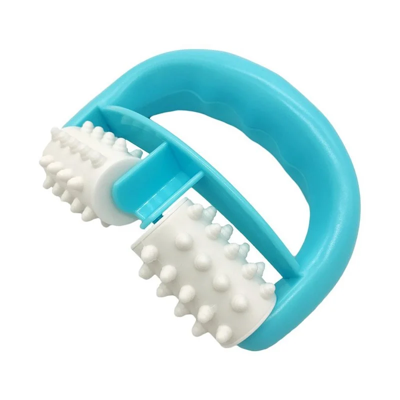 Массажер для контроля жировых отложений Blue D Type Fat Control Roller для ног, живота, шеи, ягодиц и лица.