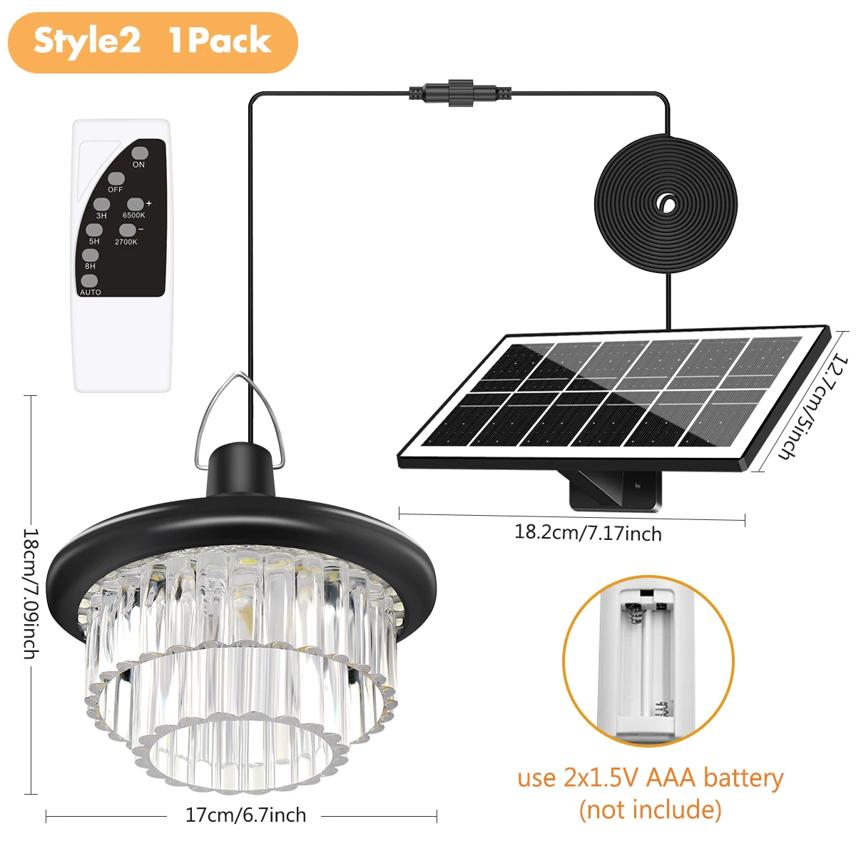 

Солнечный подвесной светильник AMARYLLIS