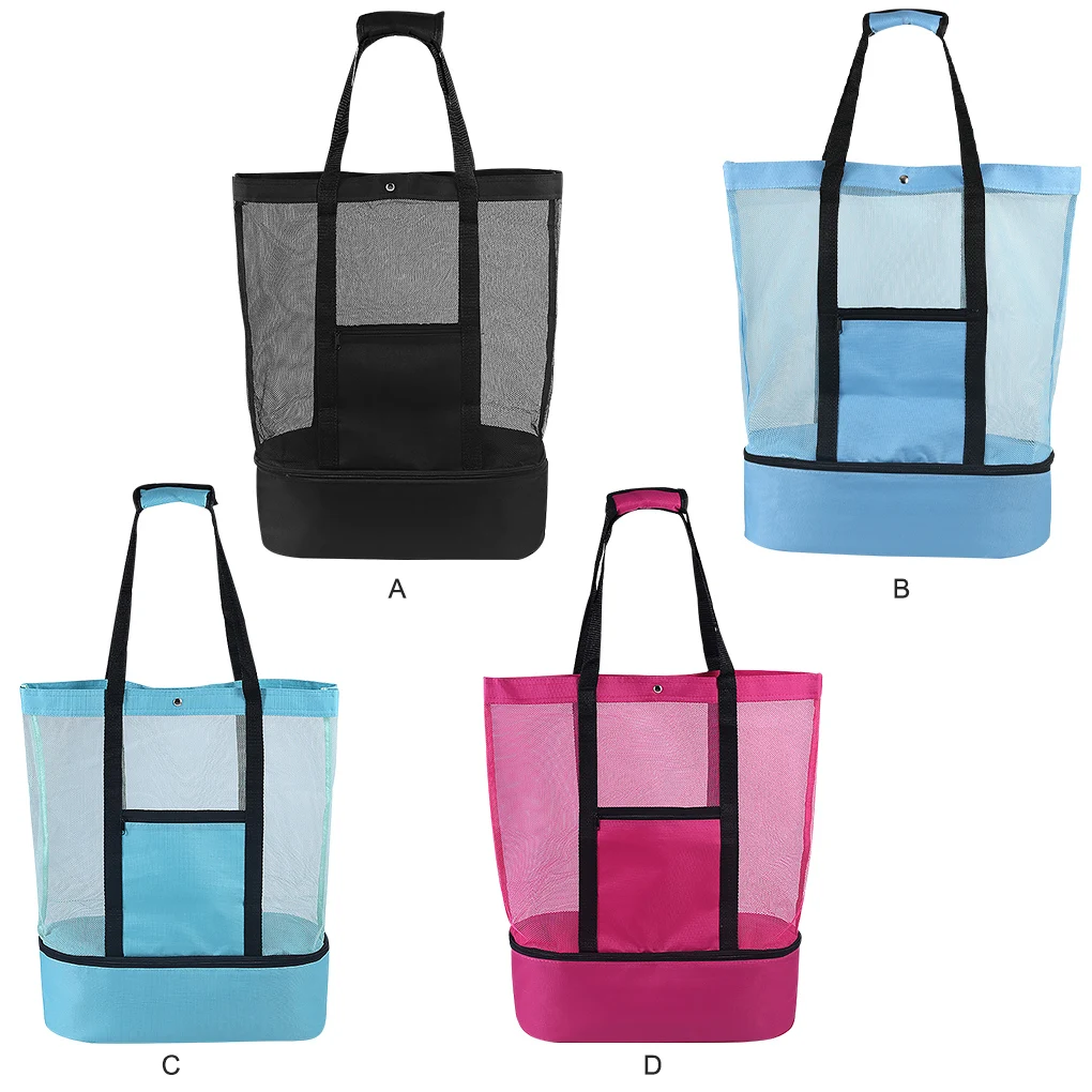 

Beach Bag Oxford Fabric Tote Reusable Handbag Toddler Toy Storage Carrier